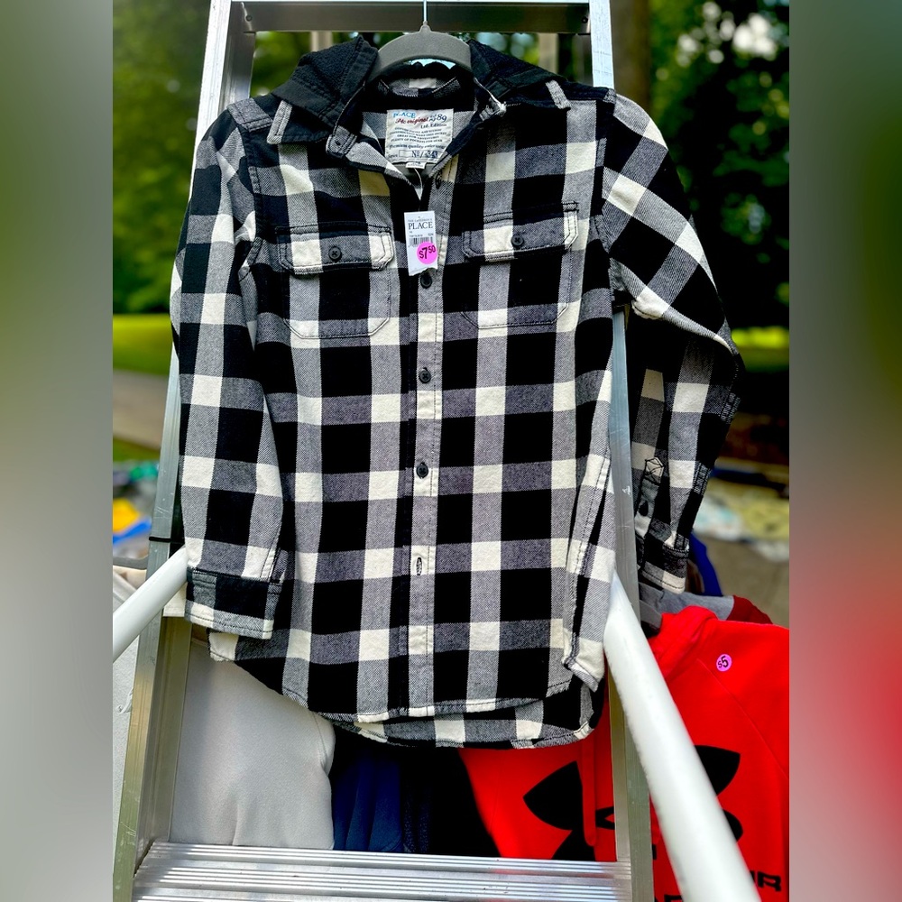 NWT Boy’s 7/8 Buffalo Plaid Shirt Jacket